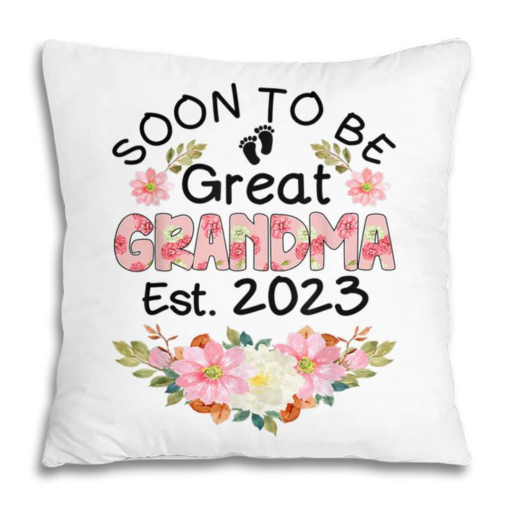 Soon To Be Great Grandma 2023 Mothers Day First Time Grandma Pillow