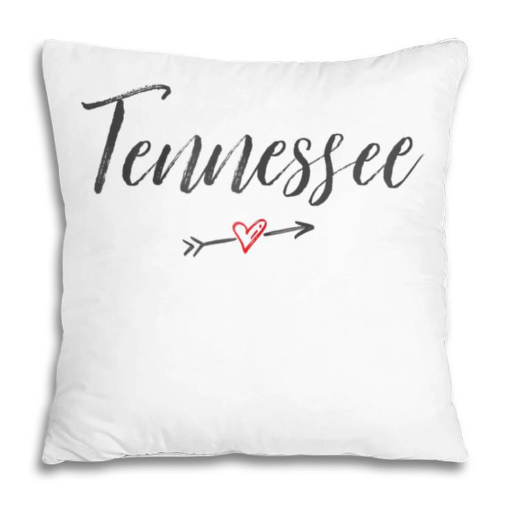 Tennessee Vintage I Love Heart Tn Gift For Womens Pillow
