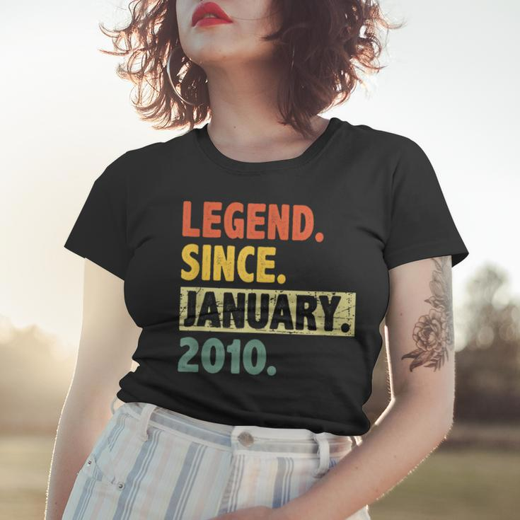 13 Geburtstag Legende Seit Januar 2010 13 Jahre Alt Frauen Tshirt Geschenke für Sie