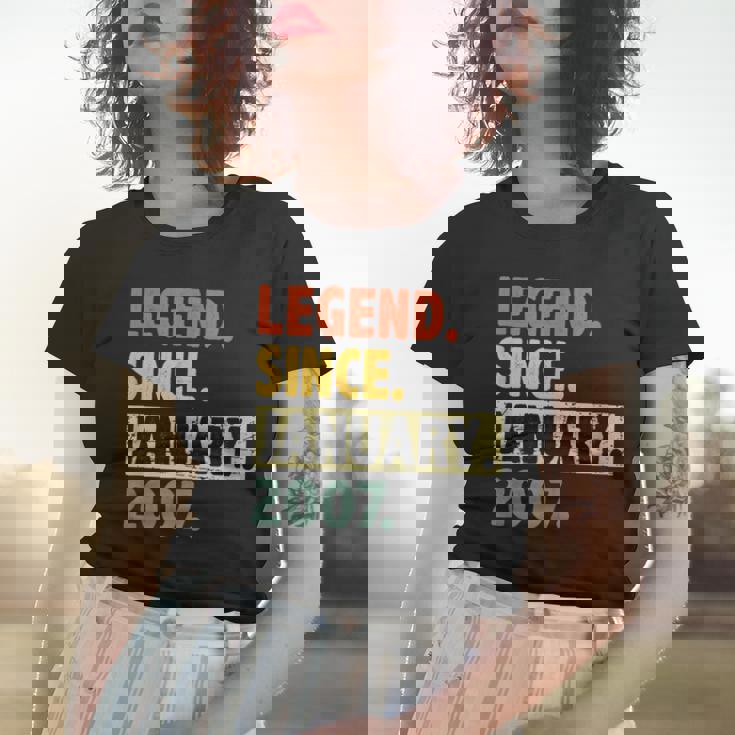 16 Geburtstag Legende Seit Januar 2007 16 Jahre Alt Frauen Tshirt Geschenke für Sie