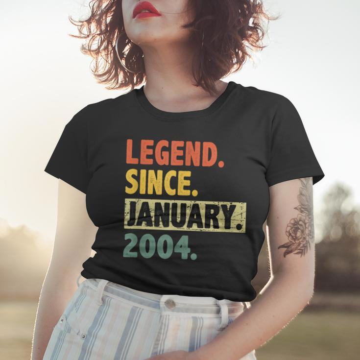 19 Geburtstag Legende Seit Januar 2004 19 Jahre Alt Frauen Tshirt Geschenke für Sie