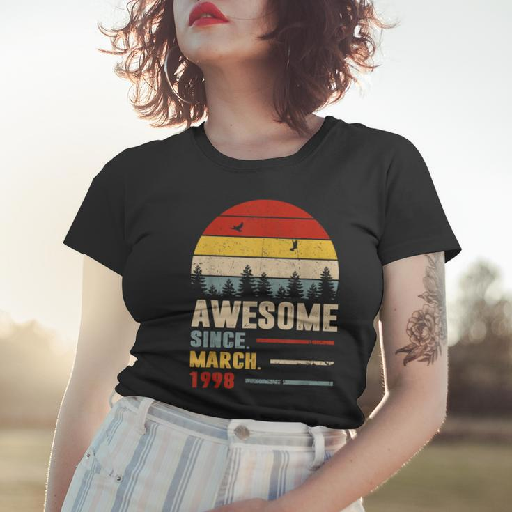 25 Years Old Funny Awesome Since March 1998 25Th Birthday Women T-shirt Gifts for Her