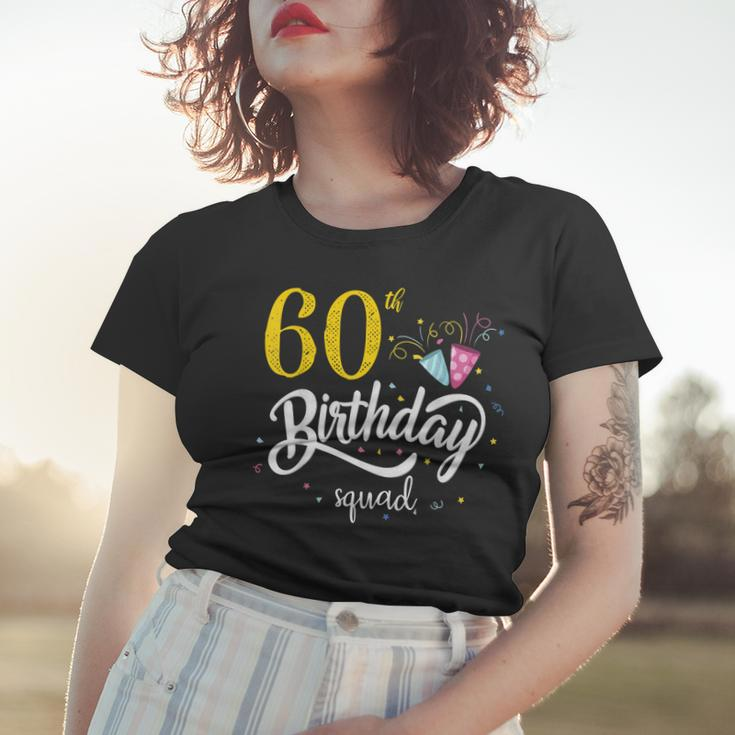 60Th Birthday Squad 60 Party Crew Group Friends Bday Gift Women T-shirt Gifts for Her