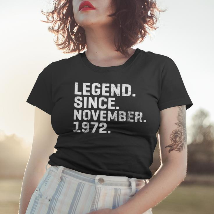 Alte Legende Seit November 1972 Geburtstag 51 Jahre Alt Frauen Tshirt Geschenke für Sie