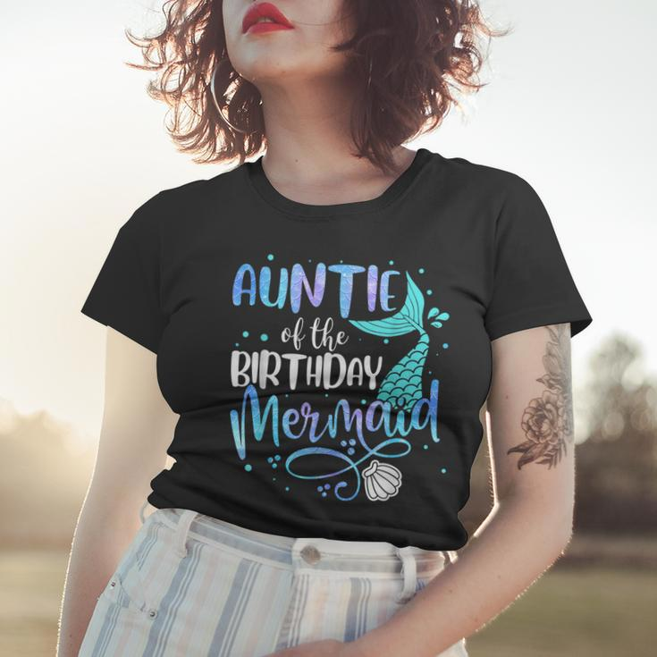 Auntie Of The Birthday Mermaid Family Matching Party Squad Women T-shirt Gifts for Her
