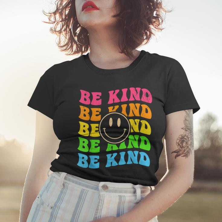 Be Kind Retro Happy Face Vintage Positivity Women T-shirt Gifts for Her