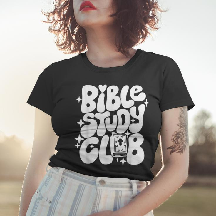 Bible Study Club Groovy Religious Christian Hippie Women T-shirt Gifts for Her