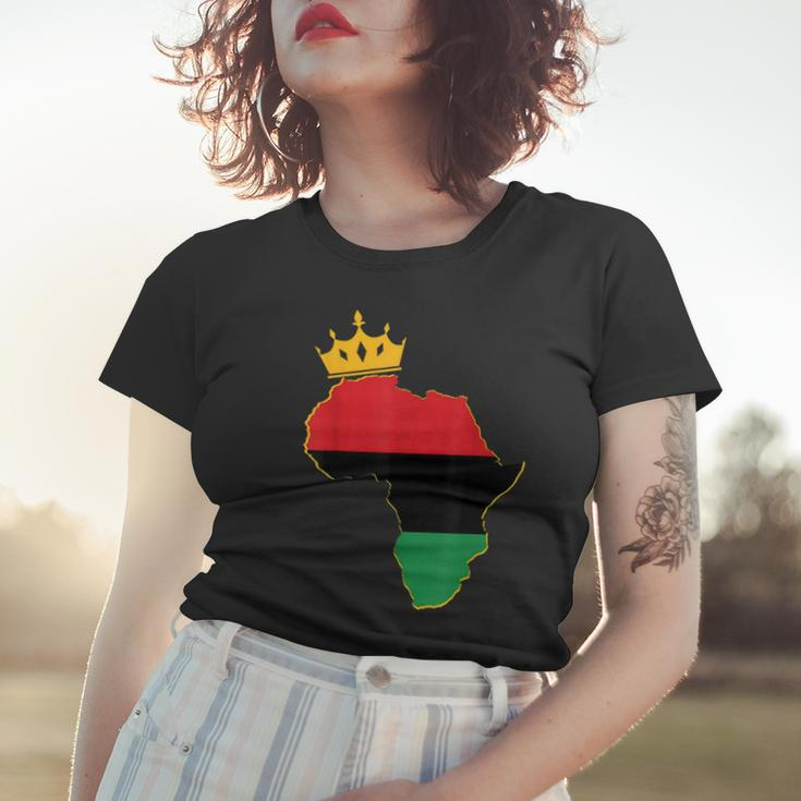 Black King Queen Couple Matching African American Valentine Women T-shirt Gifts for Her