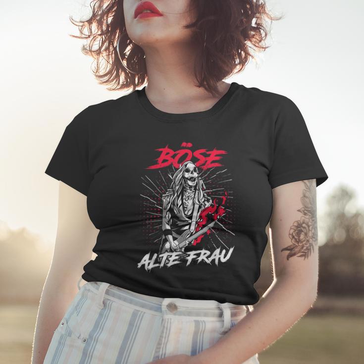 Böse Alte Frau Oma Rockerin Spruch Frauen Tshirt Geschenke für Sie