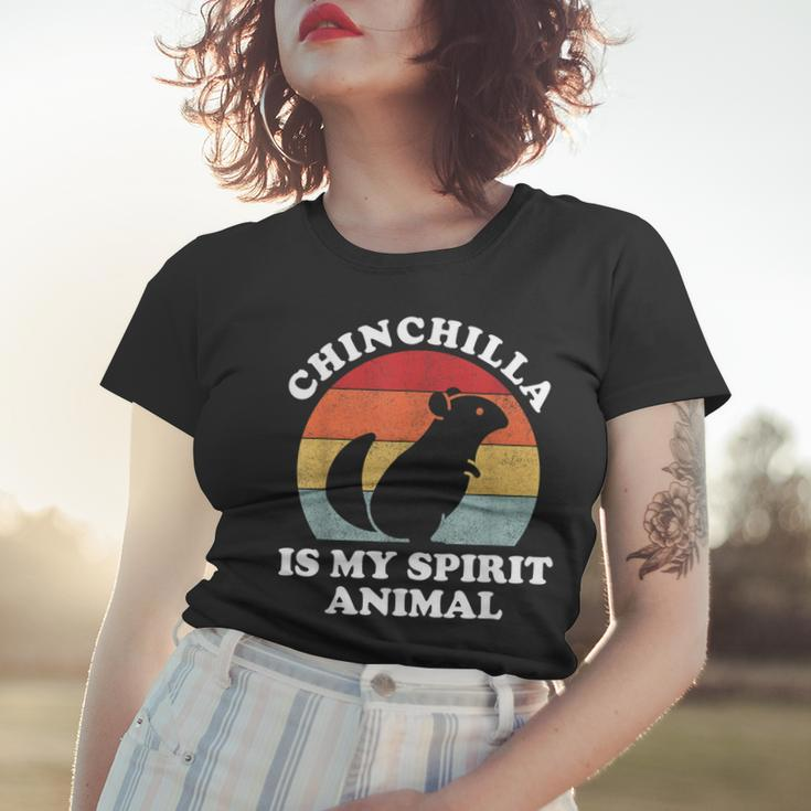 Chinchilla Ist Mein Geistertier Süßer Tierliebhaber Frauen Tshirt Geschenke für Sie