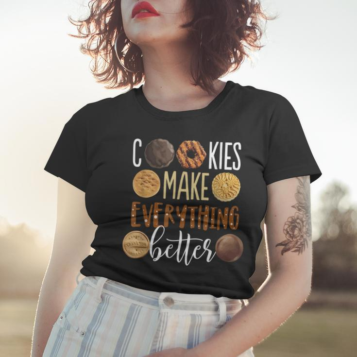Cookies Make Everything Better Funny Christmas Women T-shirt Gifts for Her