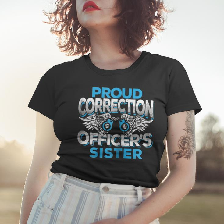 Correction Officers Sister Law Enforcement Family Gift For Womens Women T-shirt Gifts for Her