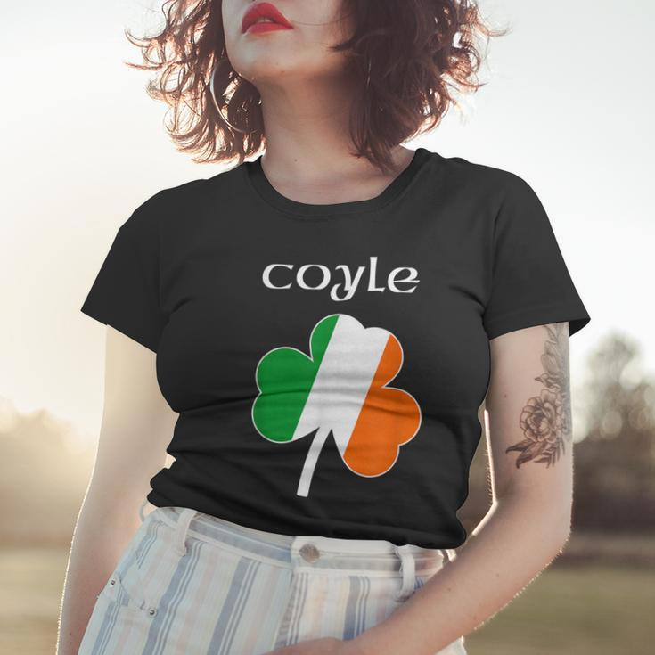 CoyleFamily Reunion Irish Name Ireland Shamrock Women T-shirt Gifts for Her