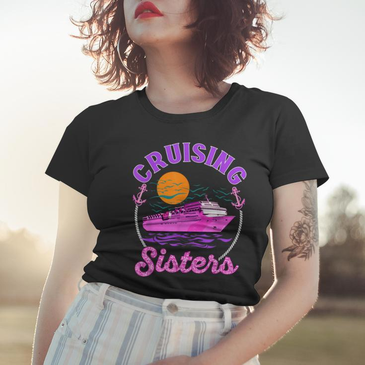 Cute Cruising Sisters Women Girls Cruise Lovers Sailing Trip Women T-shirt Gifts for Her