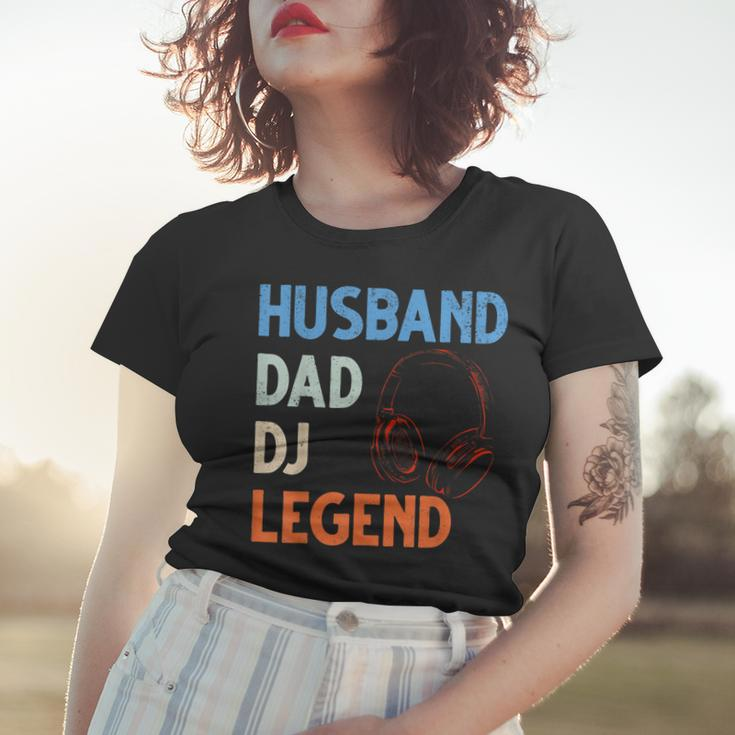 Discjockey Dads Ehemann Dad Dj Legend Dj Dads Dj Legend Dad Frauen Tshirt Geschenke für Sie