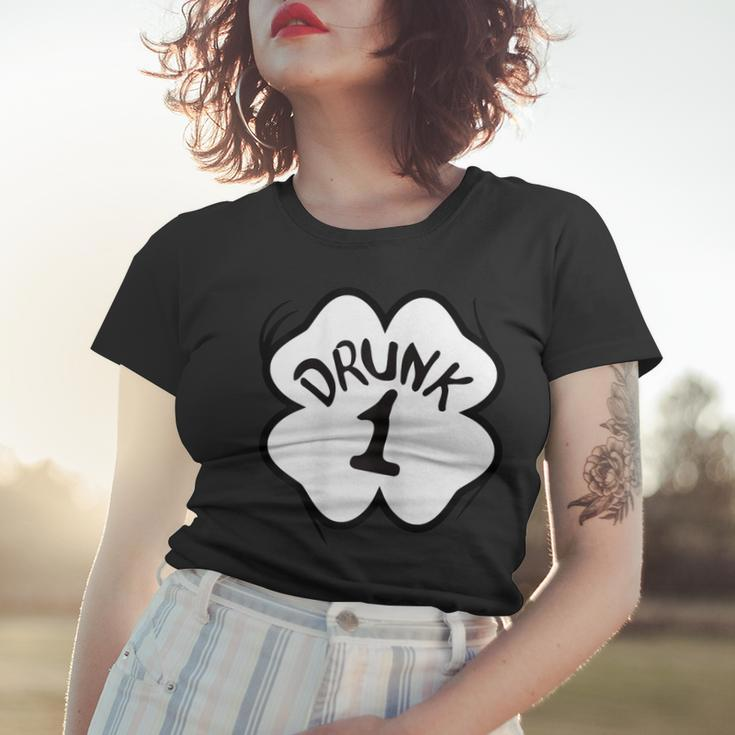 Drunk 1 St Pattys Day Shirt Drinking Team Group Matching Women T-shirt Gifts for Her