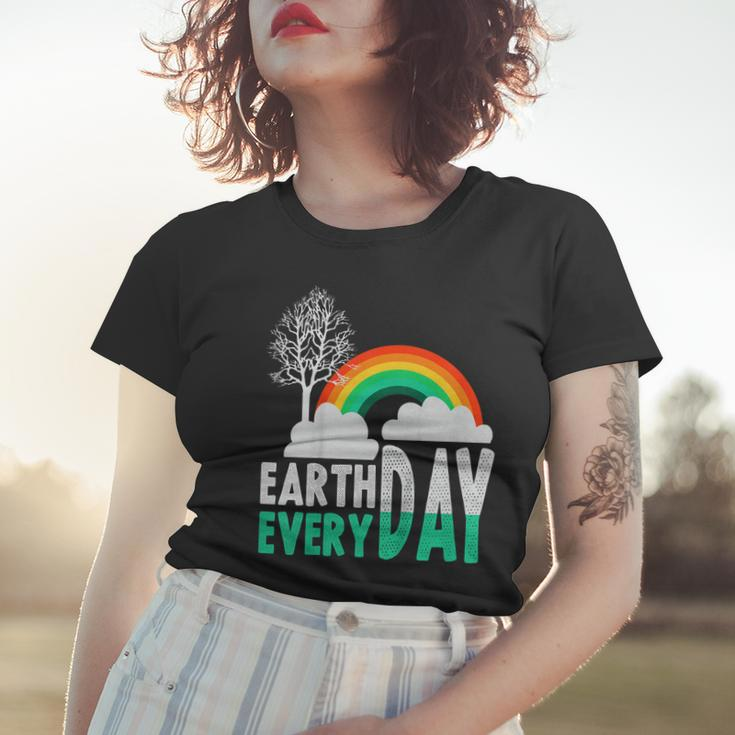 Earth Day Everyday Rainbow TreeShirt Women T-shirt Gifts for Her