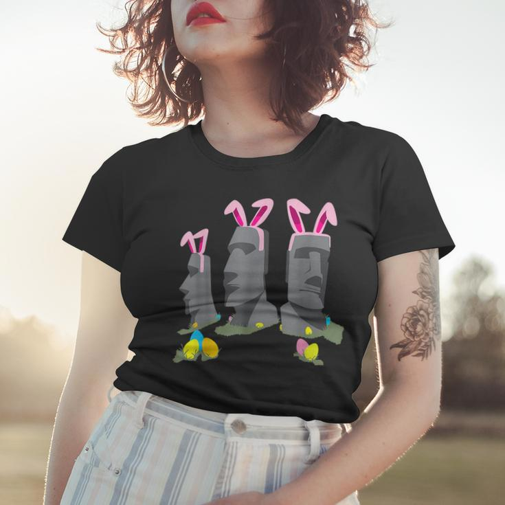 Easter Island Tee Shirts Funny Holiday Graphic Women T-shirt Gifts for Her