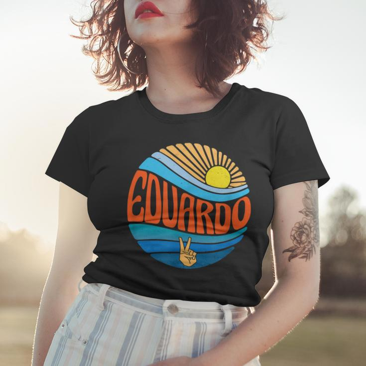 Eduardo Hemd Vintage Sunset Eduardo Groovy Tie Dye Frauen Tshirt Geschenke für Sie