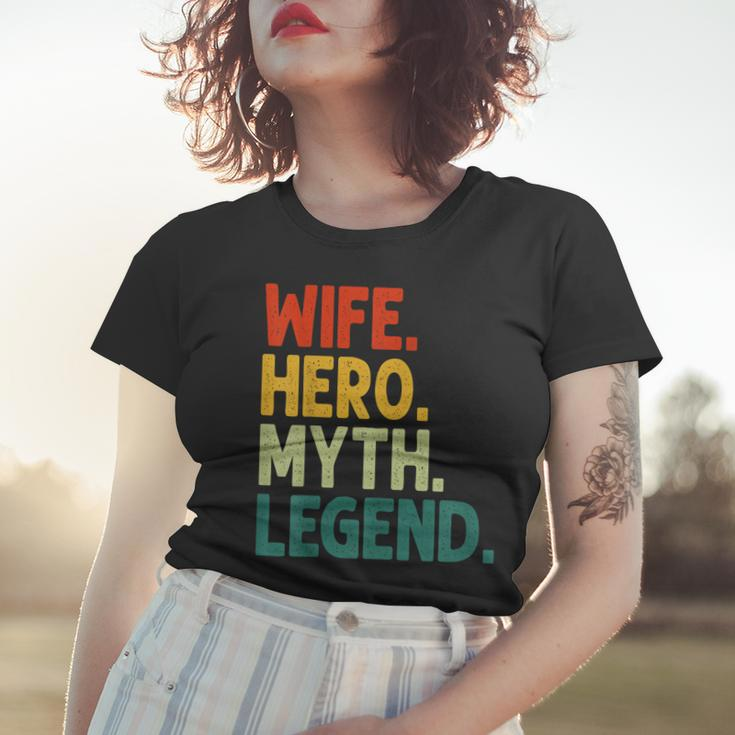 Ehefrau Held Mythos Legende Retro Vintage-Frau Frauen Tshirt Geschenke für Sie
