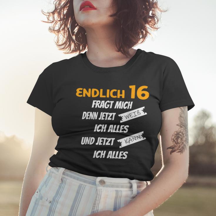 Endlich 16 Lustiges Geburtstags Frauen Tshirt Geschenke für Sie