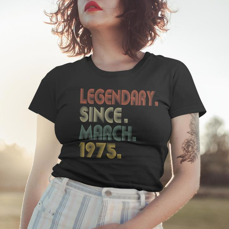 Funny 44 Years Old 44Th Birthday Gifts March 1975 Women T-shirt Gifts for Her