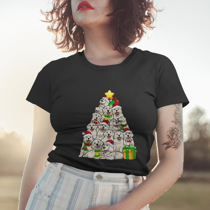 Funny Christmas Golden Retriever Pajama Shirt Tree Dog Xmas Women T-shirt Gifts for Her