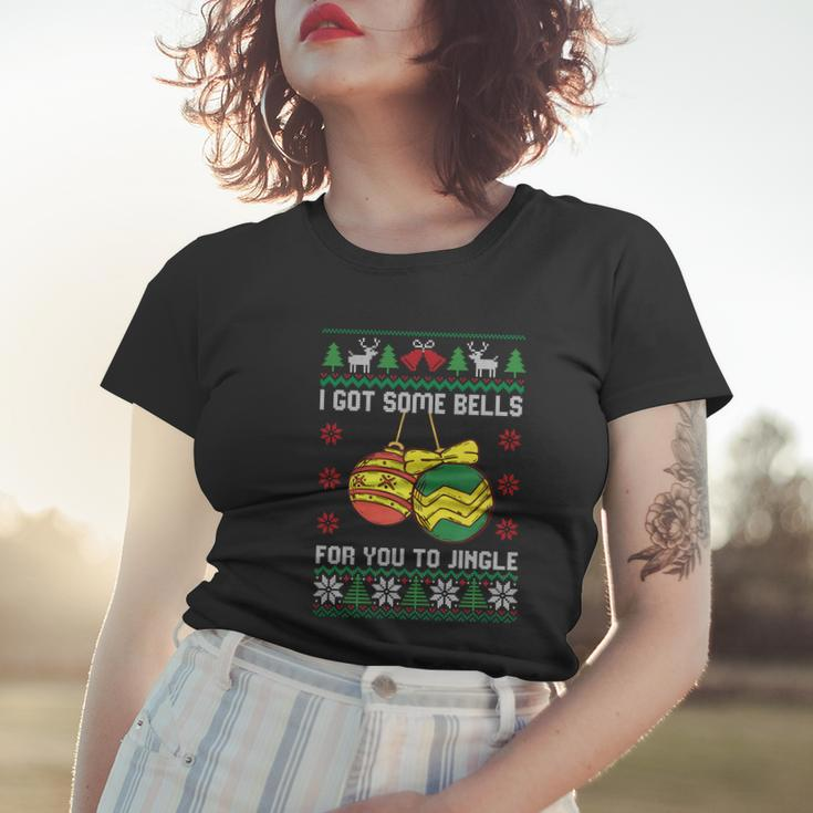 Funny If You Jingle My Bells Ugly Christmas Sweater Gift Women T-shirt Gifts for Her