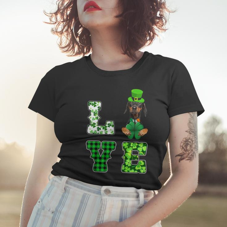 Funny St Patricks Day Shirts | Doberman Lover Women T-shirt Gifts for Her
