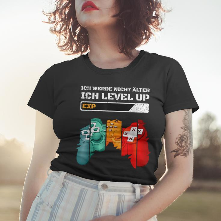 Gaming Zocken Konsole Ps5 Level Up Geburtstag Gamer Spruch V2 Frauen Tshirt Geschenke für Sie
