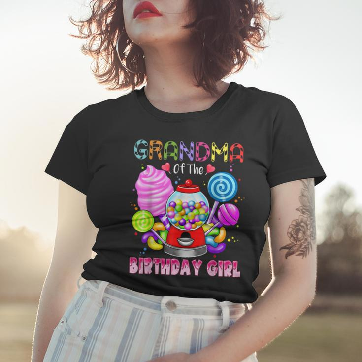 Grandma Of The Birthday Girl Candyland Candy Birthday Party Women T-shirt Gifts for Her