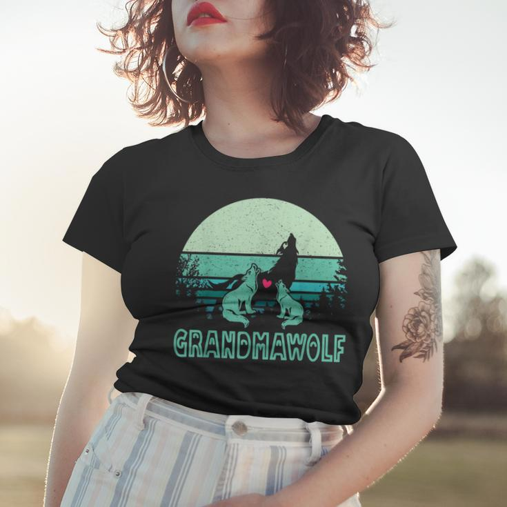 Grandmawolf For Lovers Mom Grandma Wolf & Wolves Mothers Day Women T-shirt Gifts for Her