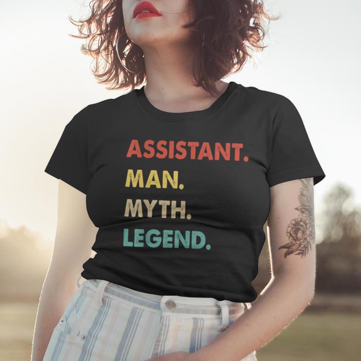 Herren Assistent Mann Mythos Legende Frauen Tshirt Geschenke für Sie