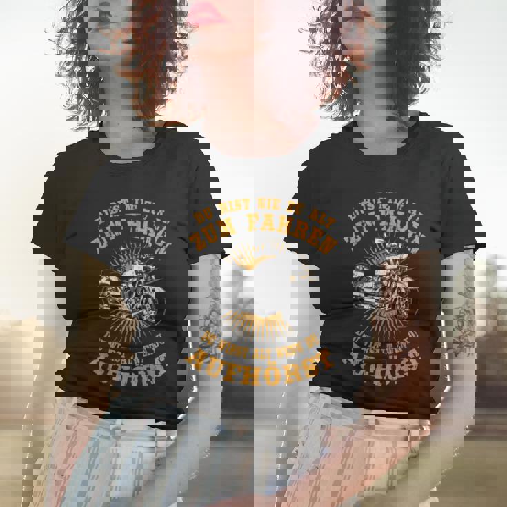 Herren Frauen Tshirt Biker Spruch für Motorradfahrer im Ruhestand Geschenke für Sie