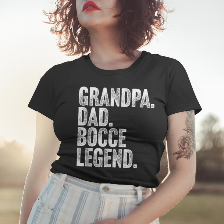 Herren Grandpa Dad Bocce Legend Opa Papa Boccia Legende Frauen Tshirt Geschenke für Sie