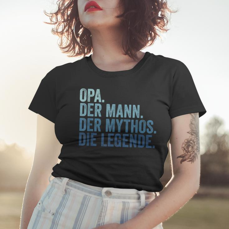 Herren Opa Der Mann Der Mythos Die Legende Vintage Retro Opa Frauen Tshirt Geschenke für Sie