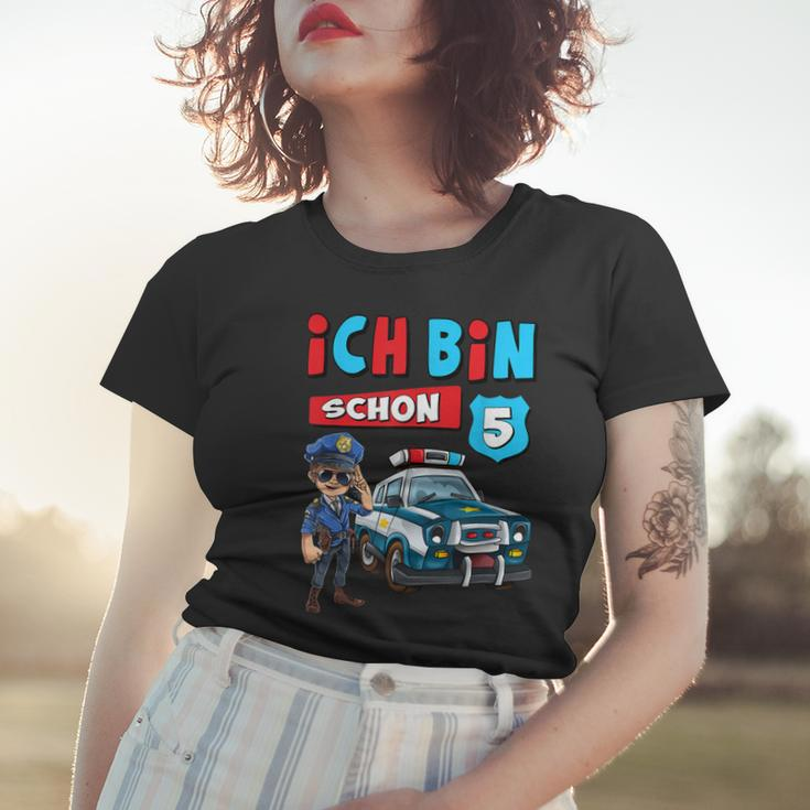Ich Bin 5 Jahre Jungen Polizei Auto Geschenk Frauen Tshirt Geschenke für Sie