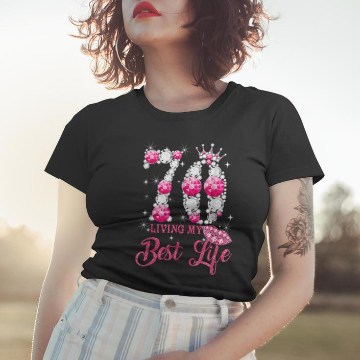 Its My 70Th Birthday Queen 70 Years Old Shoes Crown Diamond Women T-shirt Gifts for Her