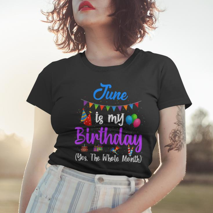 Juni Ist Mein Geburtstagsmonat Yeb Der Ganze Monat Frauen Tshirt Geschenke für Sie