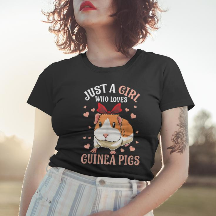 Just A Girl Who Loves Guinea Pigs Lover Mom Girls Cavy Gift Women T-shirt Gifts for Her