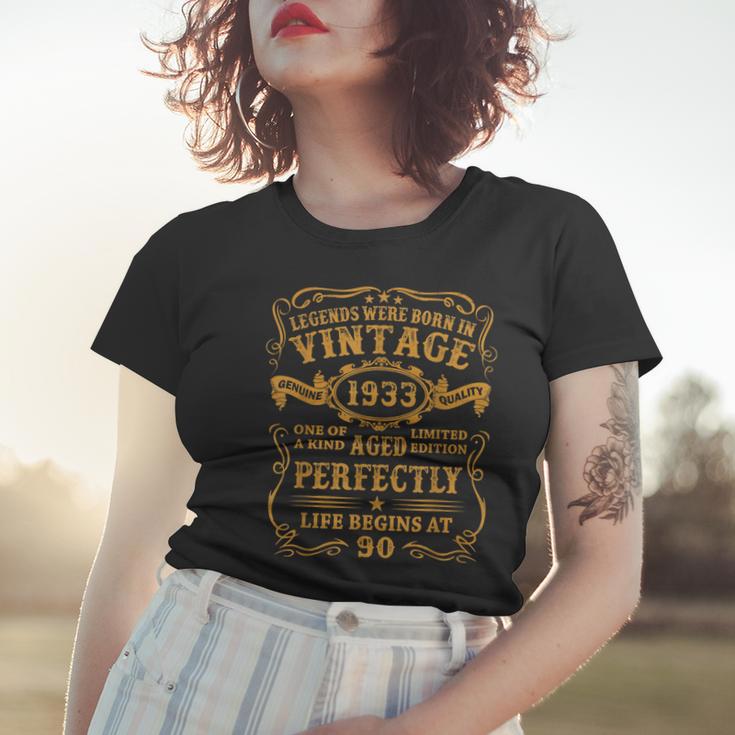 Legenden 1933 Geburtstag Frauen Tshirt, 90 Jahre Mann Jubiläum Geschenke für Sie