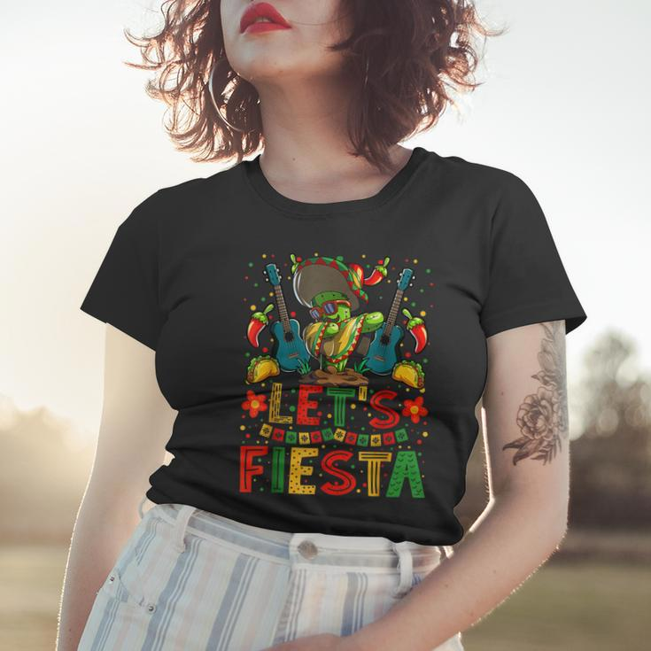 Lets Fiesta Dabbing Cactus Cinco De Mayo Boys Girls Kids Women T-shirt Gifts for Her