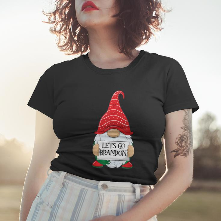 Lets Go Brandon Tee Funny Christmas Gnome Lets Go Brandon Tshirt Women T-shirt Gifts for Her