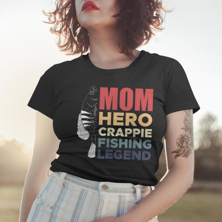 Mom Hero Crappie Fishing Legend Muttertag Frauen Tshirt Geschenke für Sie