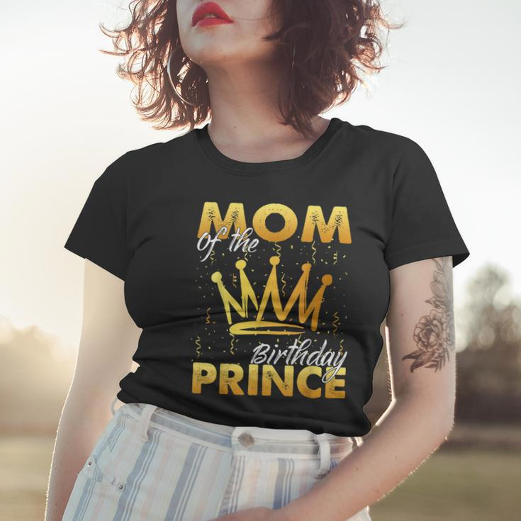 Mom Of The Birthday Prince Boys Son Birthday Theme Party Women T-shirt Gifts for Her