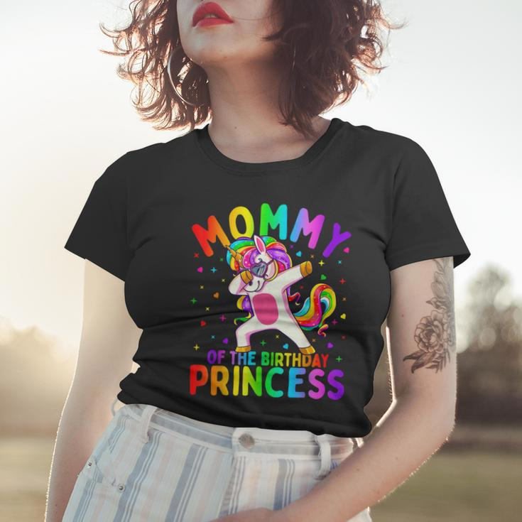 Mommy Of The Birthday Princess Girl Dabbing Unicorn Mom Women T-shirt Gifts for Her
