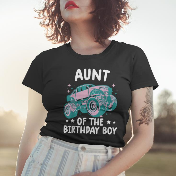 Monster Truck Passende Tante Des Geburtstagskindes Frauen Tshirt Geschenke für Sie