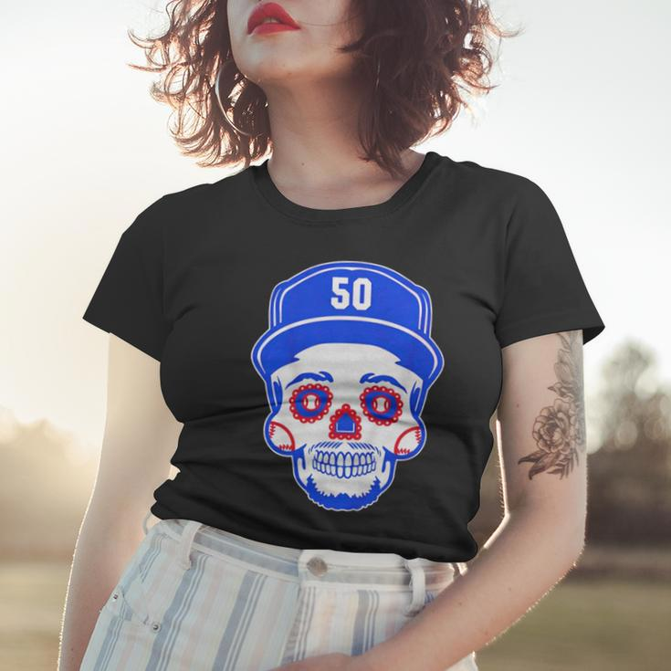 Mookie Betts Sugar Skull Women T-shirt Gifts for Her