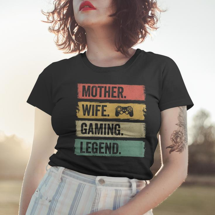 Mutter Video Gaming Legende Vintage Video Gamer Frau Mama Frauen Tshirt Geschenke für Sie