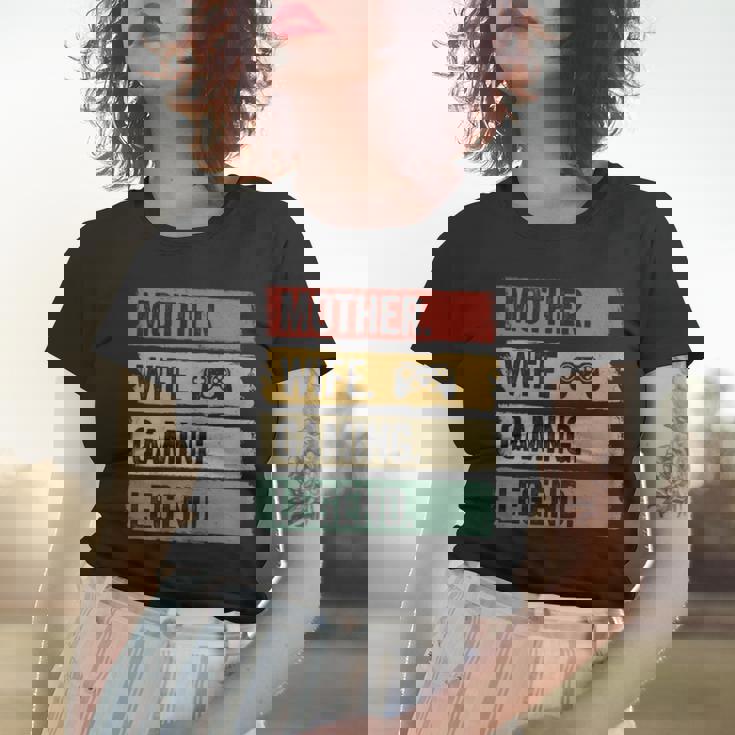 Mutter Video Gaming Legende Vintage Video Gamer Frau Mama Frauen Tshirt Geschenke für Sie
